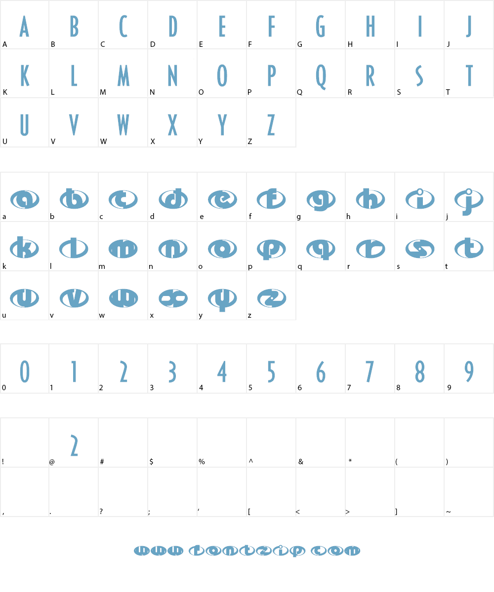THE INCREDIBLES Font Character